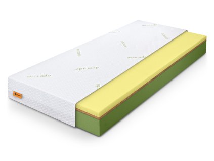 Kokosová matrace Calavo Plus 160x200 - viskózový potah Avocado 200x200